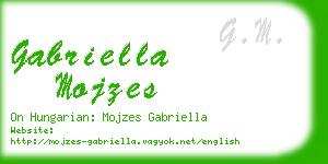 gabriella mojzes business card